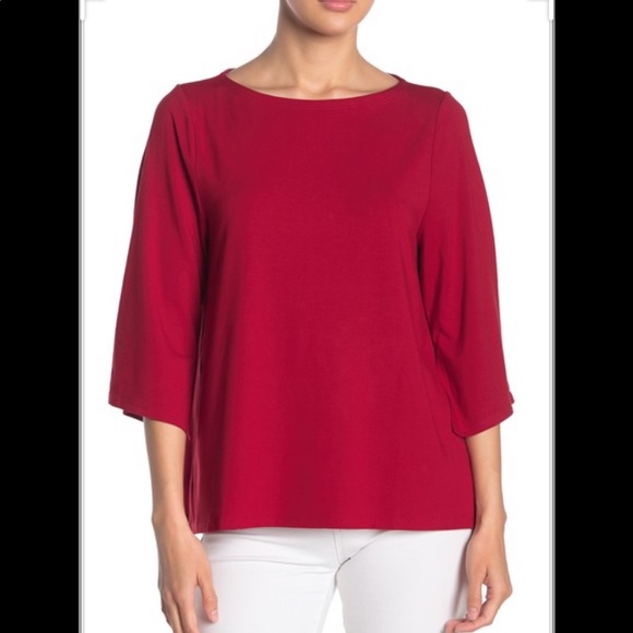 eileen fisher boat neck top